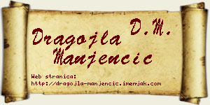 Dragojla Manjenčić vizit kartica
